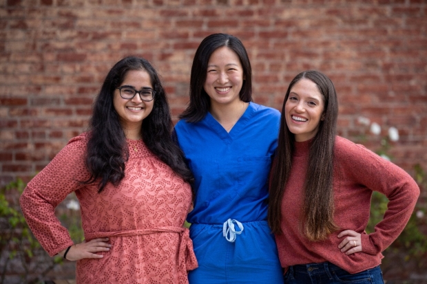 Our class of 2024 fellows (from left to right): Drs. Sheila Razdan, Hannah Gu, and Faith Myers
